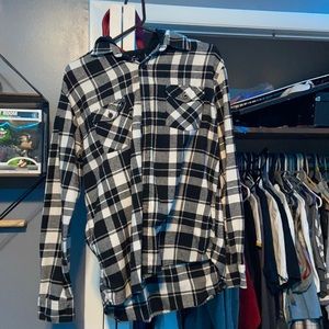 Black and white flannel